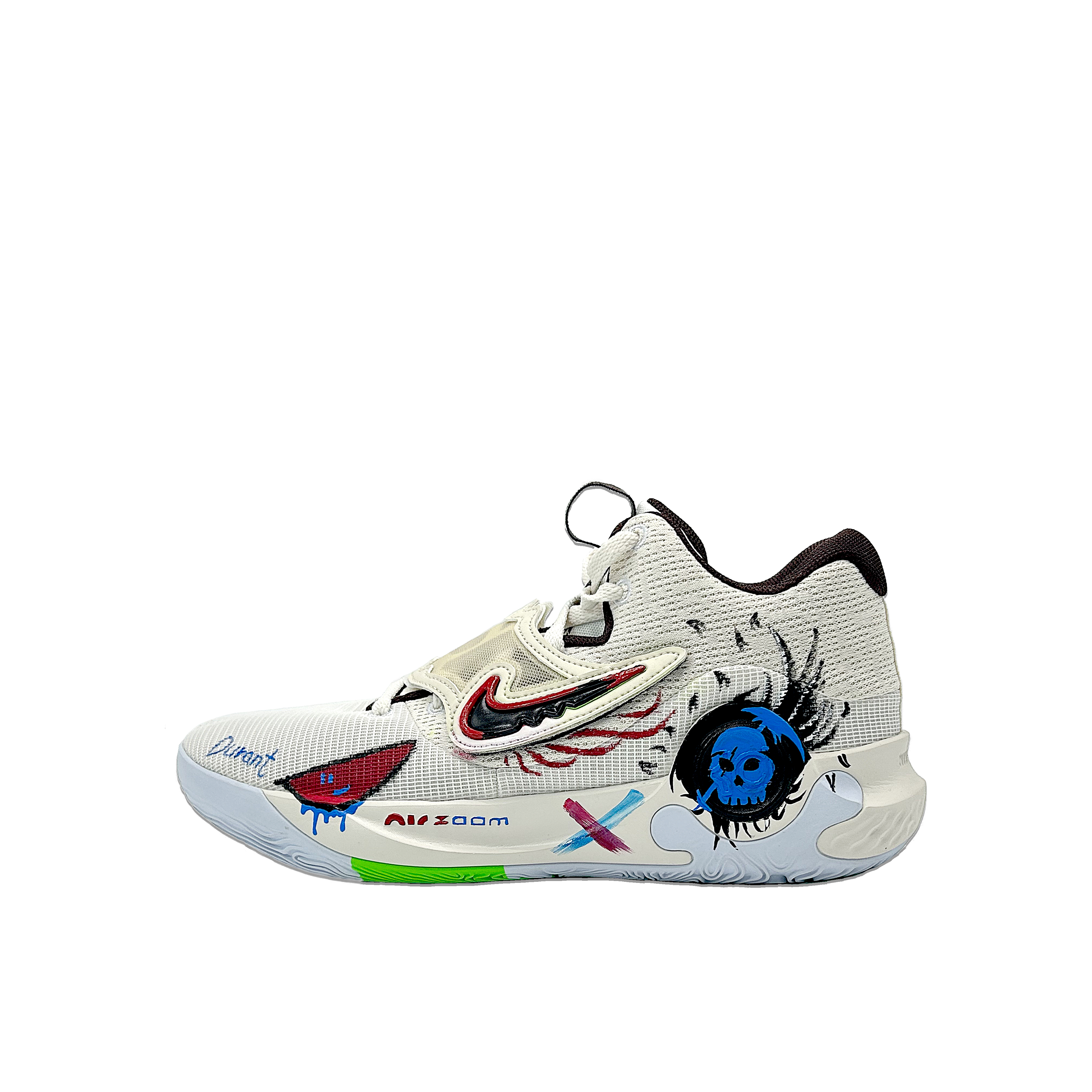 

Nike Баскетбольные кроссовки KD Trey 5 X с противоскользящей подошвой, износостойкие, с отскоком, средней высоты, черные, мужские