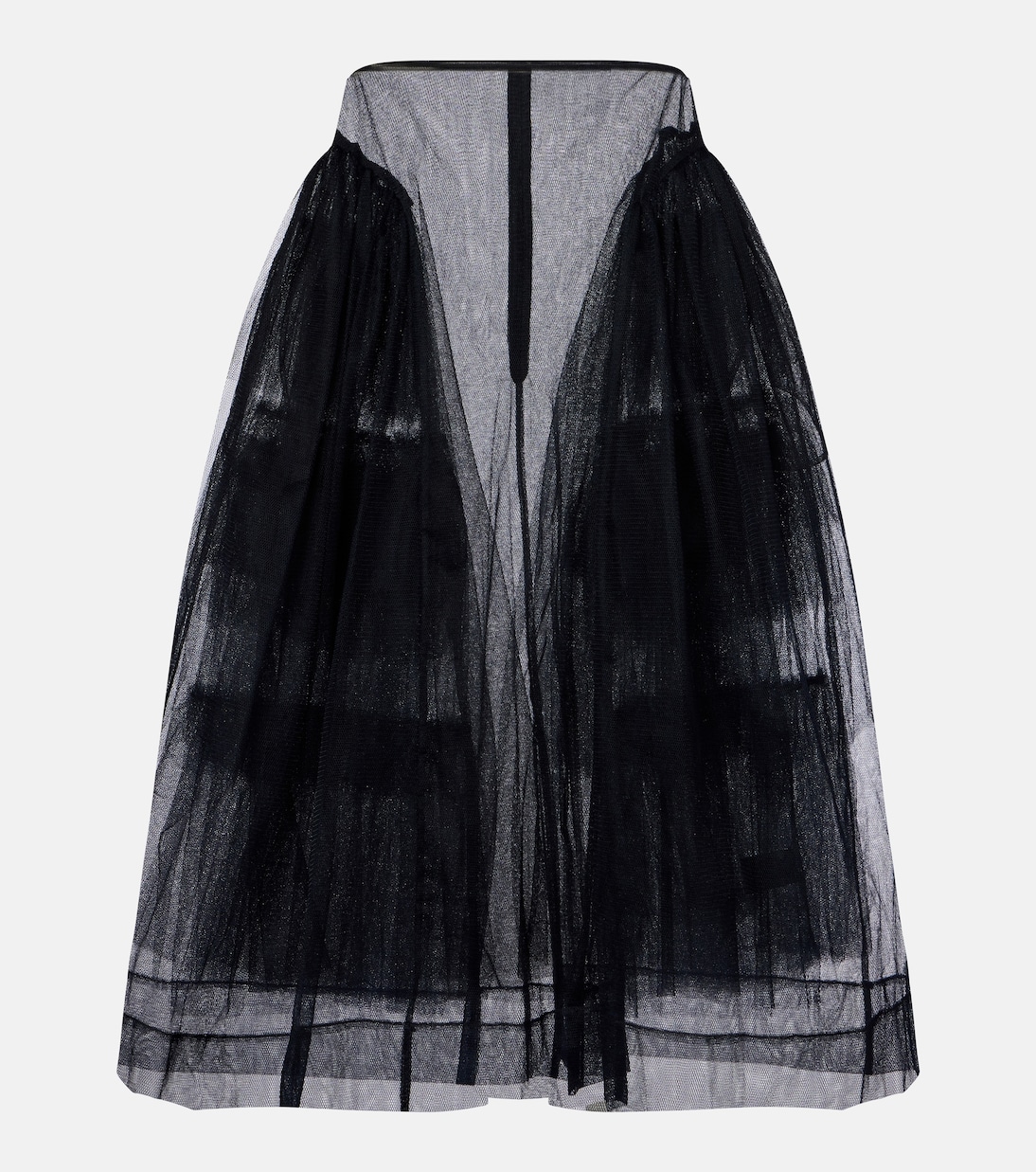 

Тюлевая юбка миди Simone Rocha, черный