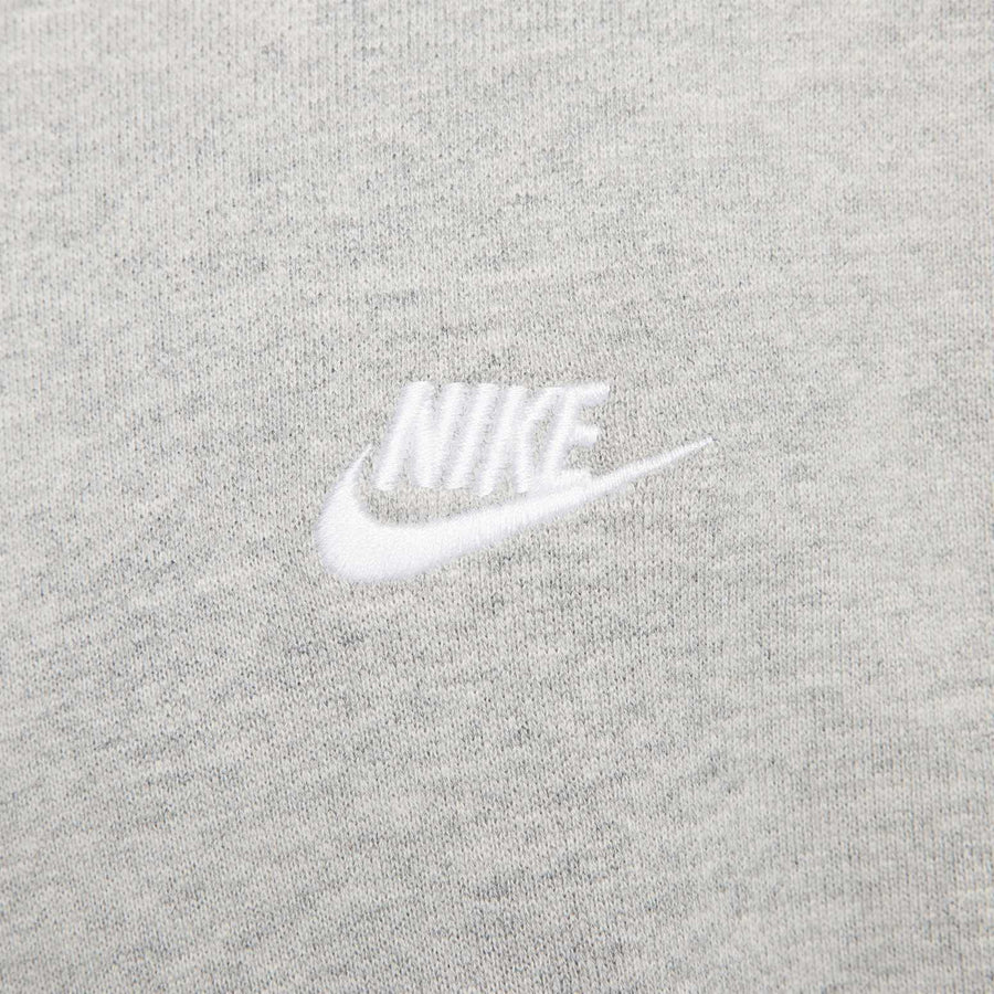 Худи Nike Club FT Oversized Po Hoodie 'Grey', серый — фото 4