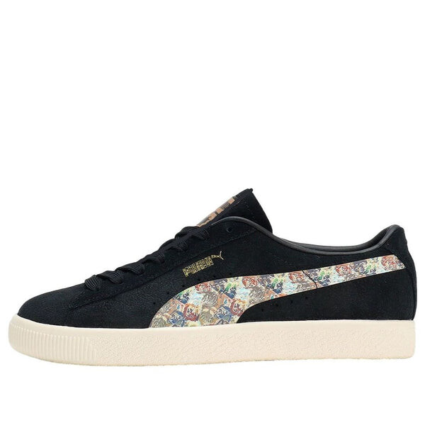 

Кроссовки x monster hunter suede vintage r 'black warm white' Puma, черный
