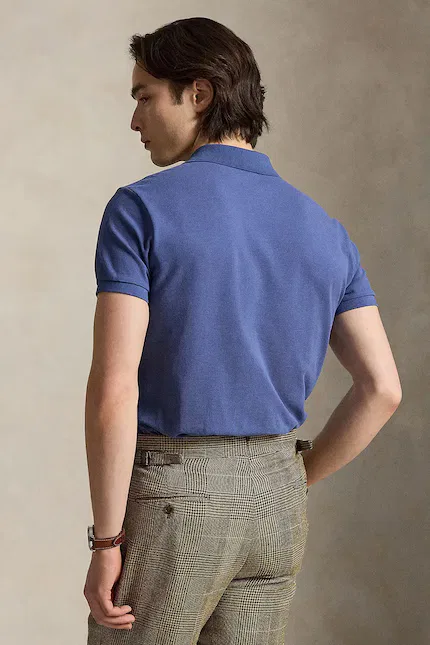 Поло хлопок Polo Ralph Lauren, синий — фото 2