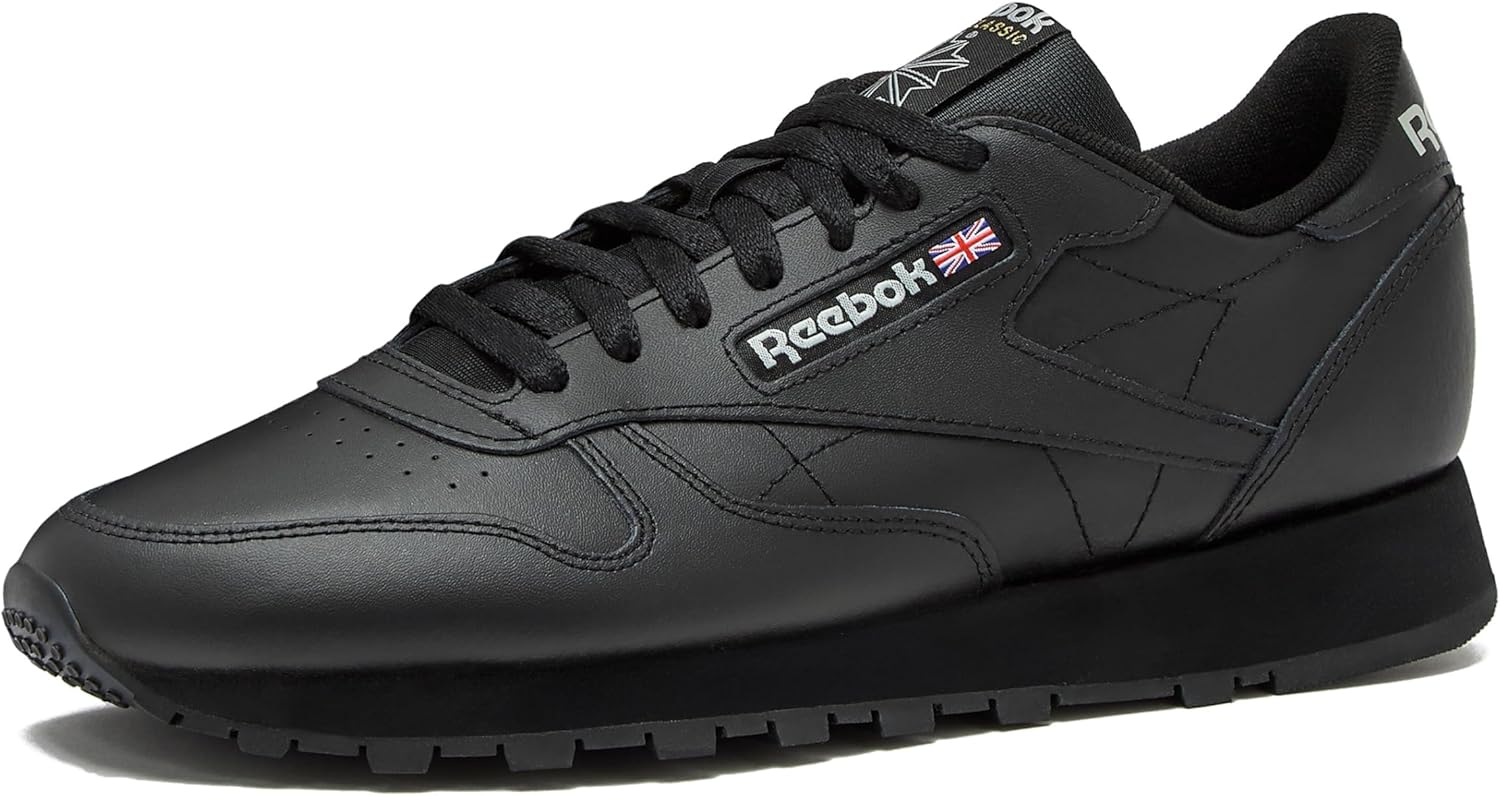 

Кроссовки Reebok Classic Leather для мужчин, черный/серый