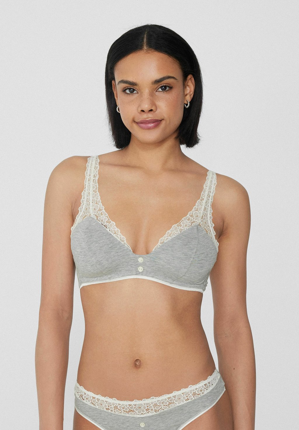 

Треугольный бюстгальтер DELICATE TOUCH Tezenis, серый