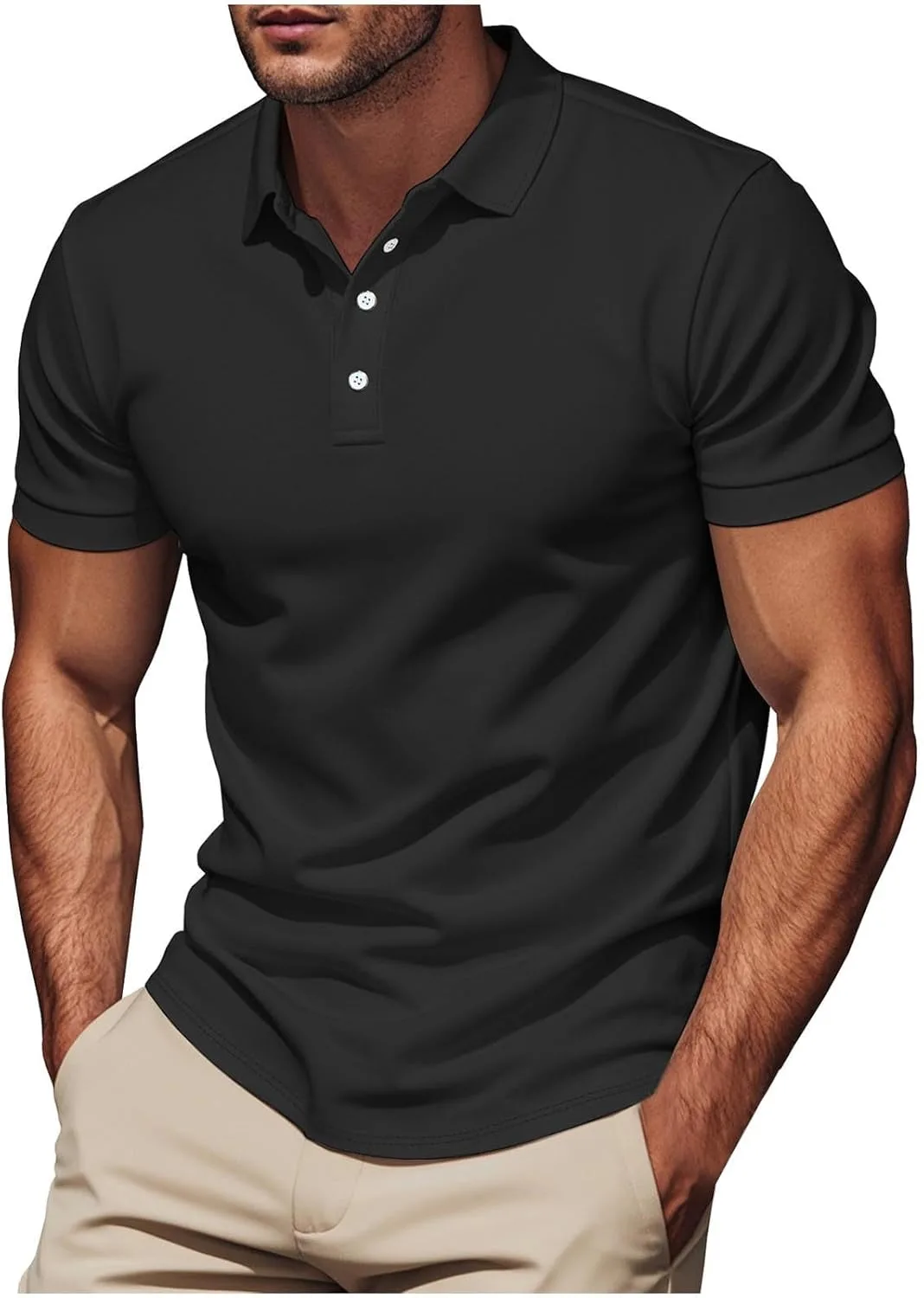 

Мужская рубашка поло с коротким рукавом