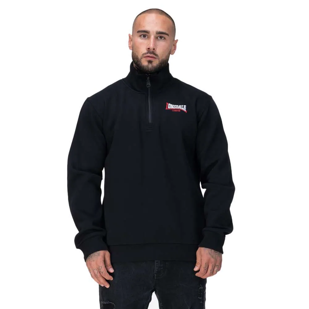 

Толстовка Lonsdale Gryffidam half zip, черный