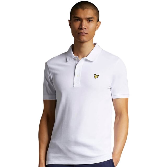 

Простая рубашка-поло Lyle & Scott, белый