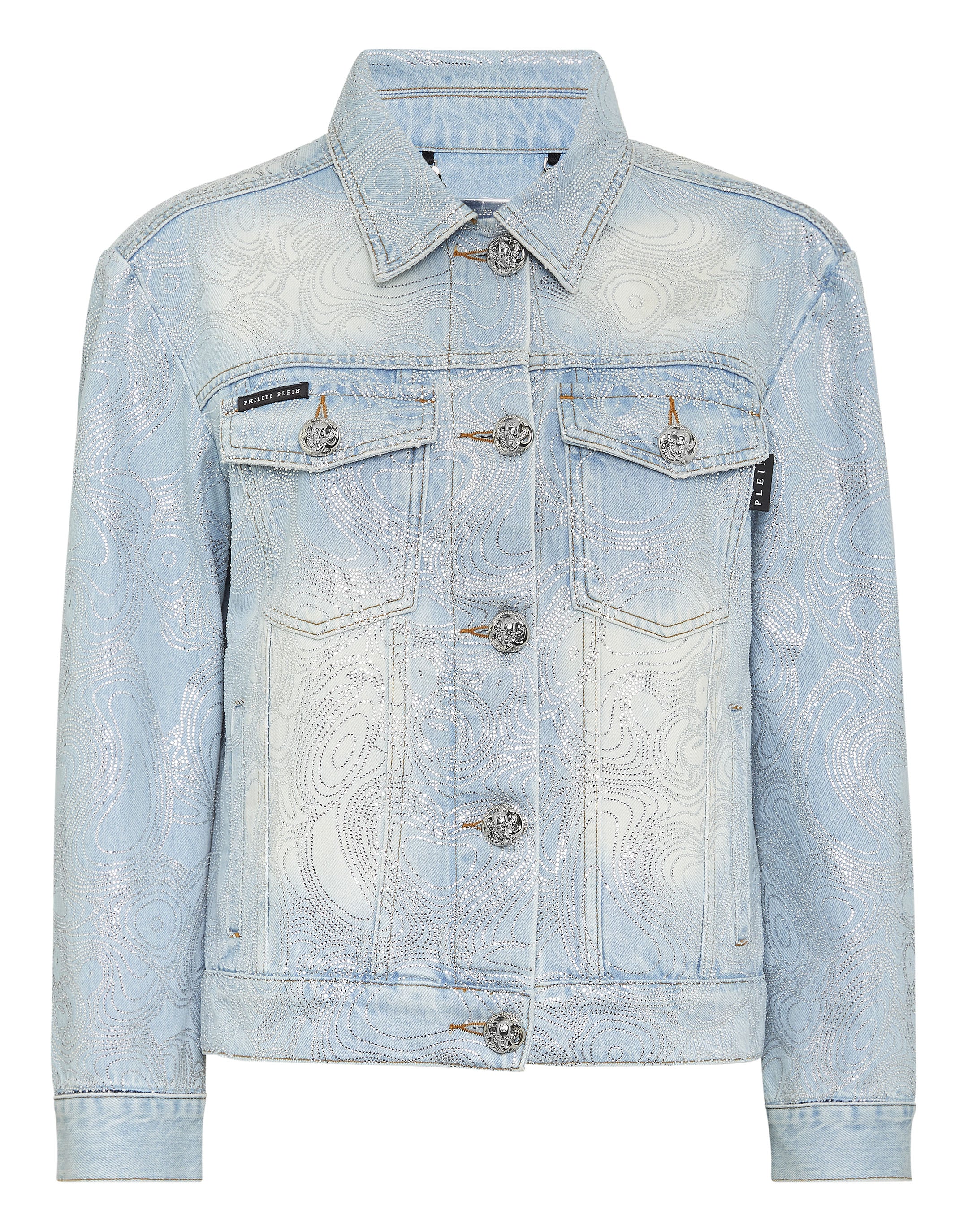 

Джинсовая куртка Teddy Bear PHILIPP PLEIN, цвет ice cube