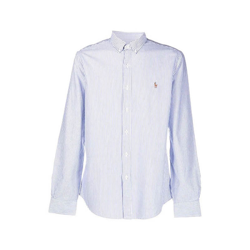 

Рубашка в полоску с принтом Polo-Pony Polo Ralph Lauren, синий