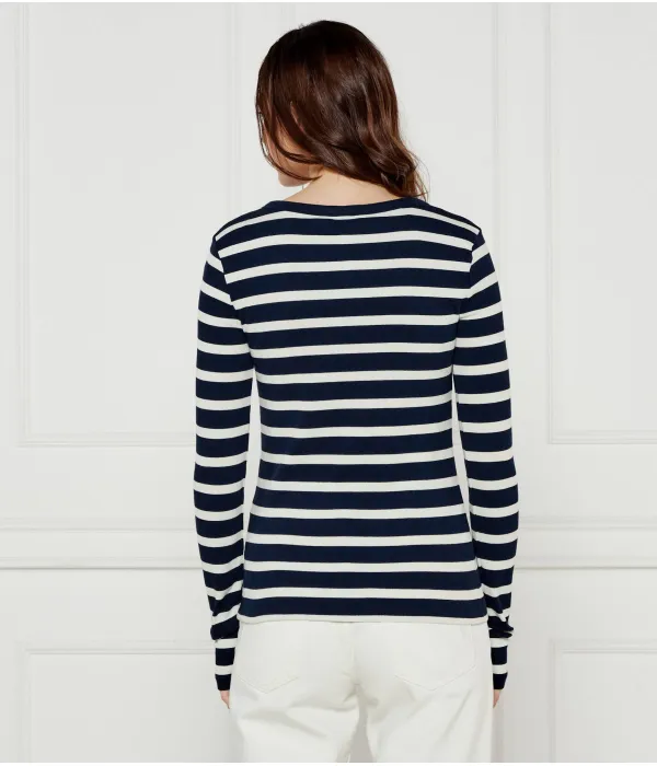 Блузка Хенли Slim fit Tommy Hilfiger, белый — фото 3