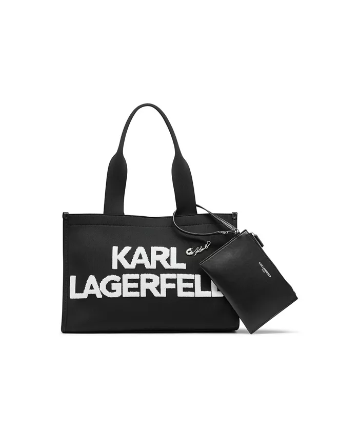 

Большая сумка-тоут Кристина KARL LAGERFELD PARIS, черный