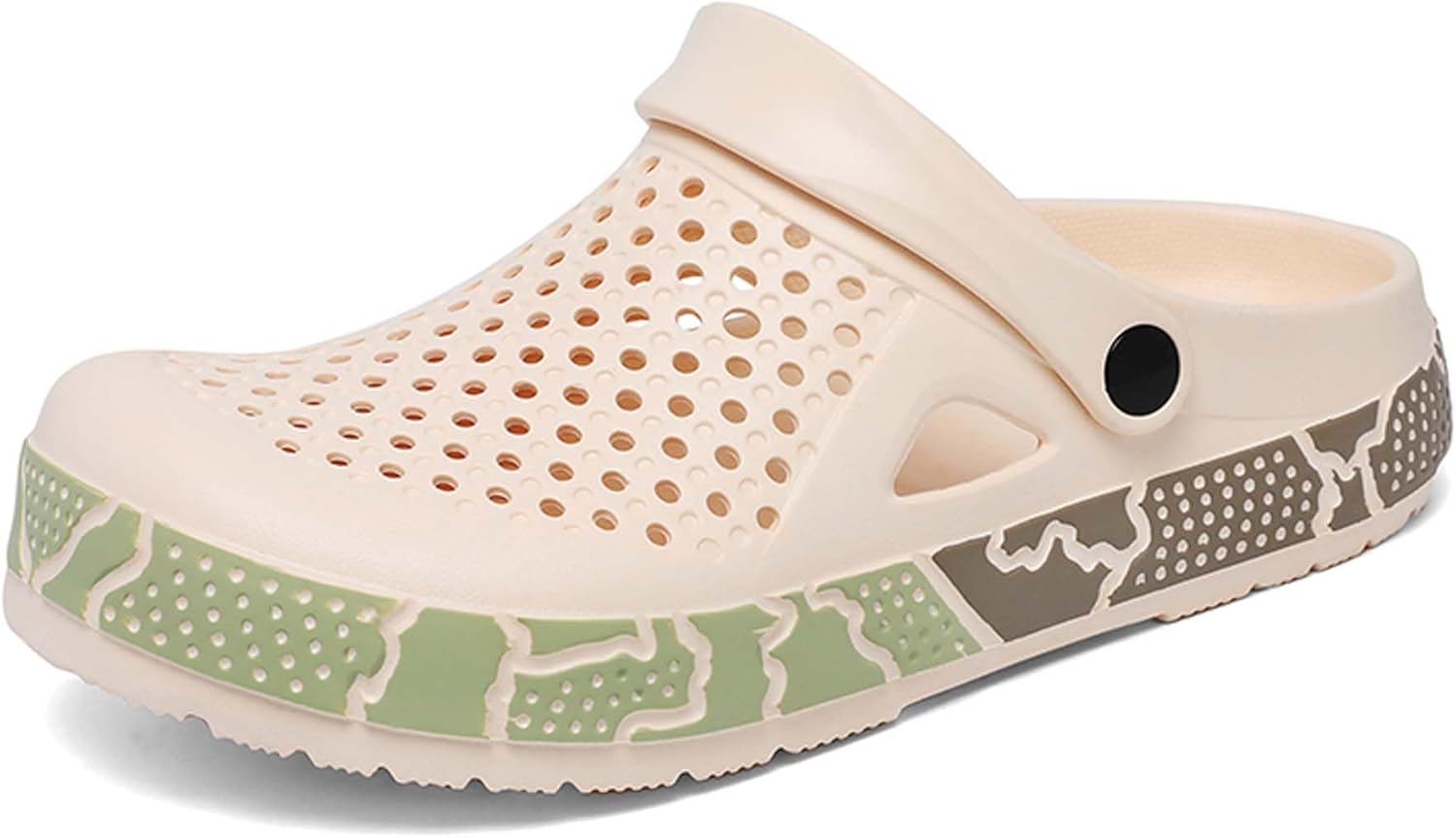 

Мужские и женские садовые туфли Легкие с толстой подошвой Сандалии Водонепроницаемые Летние Быстросохнущие Наружные Повседневные Пляжные туфли Дышащие с мягкой подошвой Сандалии Шлепанцы Generic, бежевый