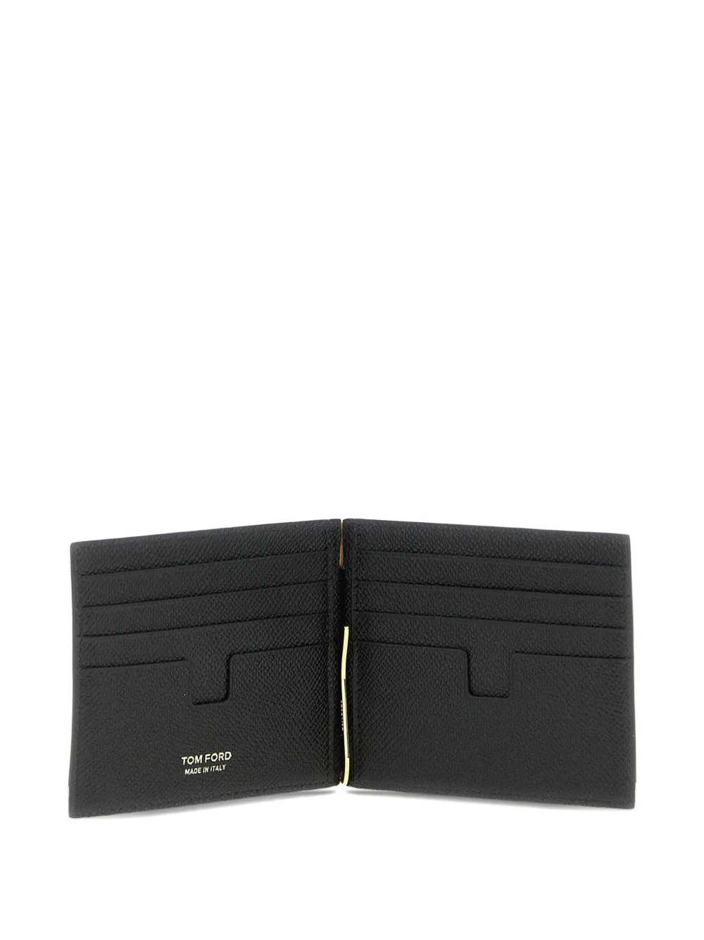 Кошелек с логотипом и зажимом для денег Tom Ford, черный — фото 3
