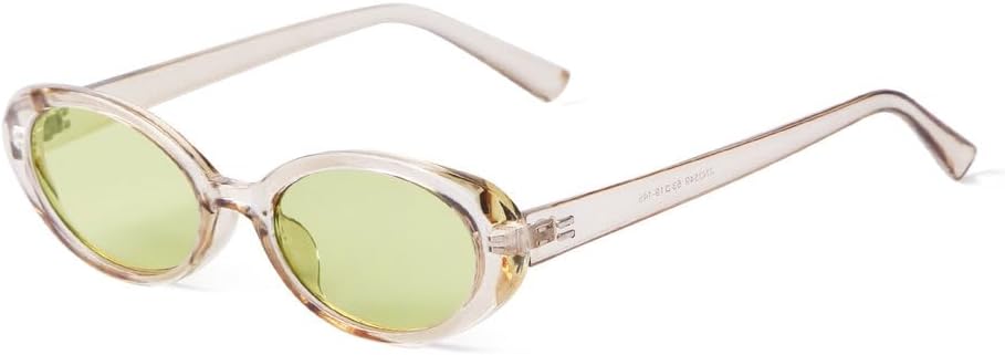 

LVTFCO Сексуальные маленькие овальные солнцезащитные очки зеленого и розового цвета для женщин, модные солнцезащитные очки с леопардовым принтом и коричневым рисунком, в стиле ретро, C5