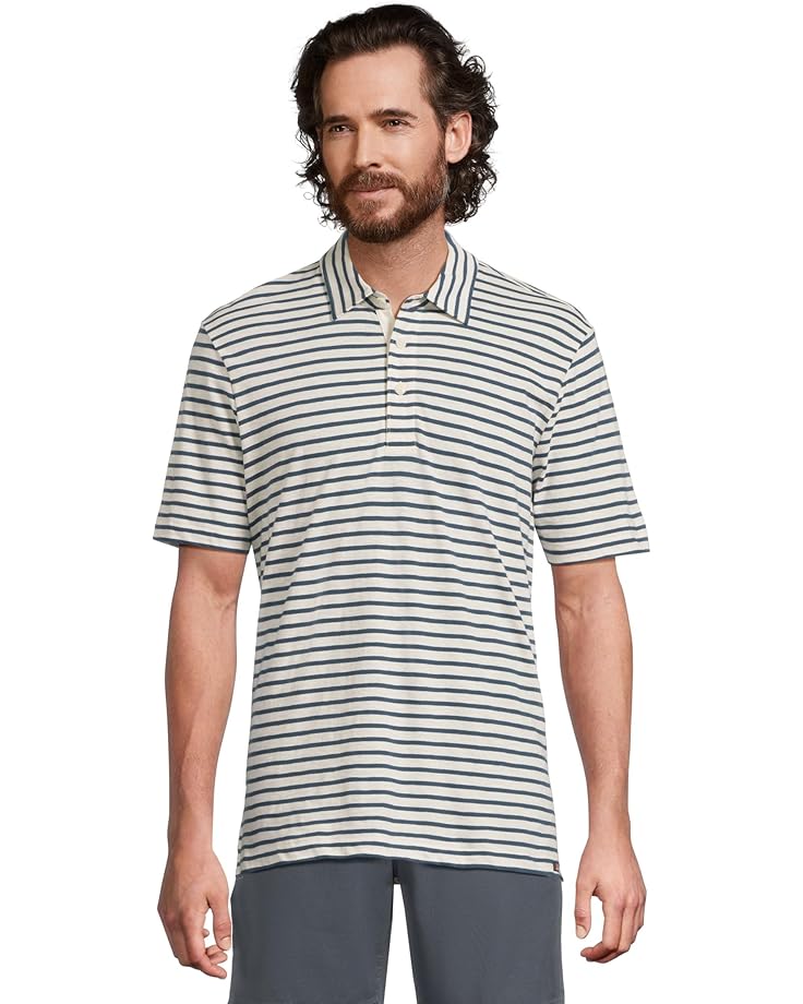

Поло Faherty Sunwashed Tshirt Polo, цвет Ivory Breton Stripe