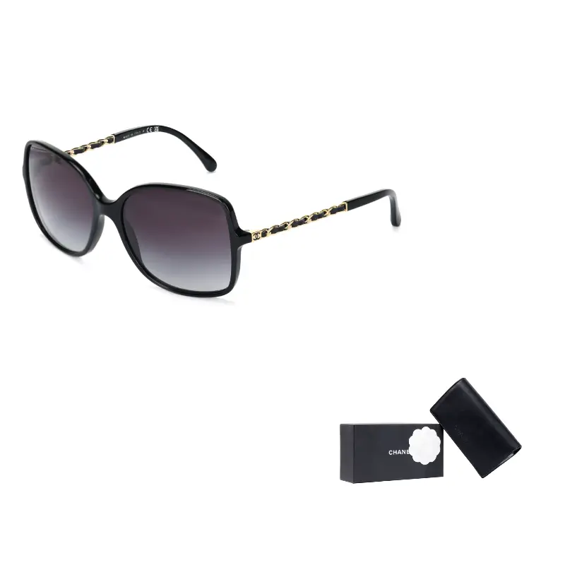 

CHANEL Квадратные солнцезащитные очки для женщин, Black, Europe Version CH5210Q