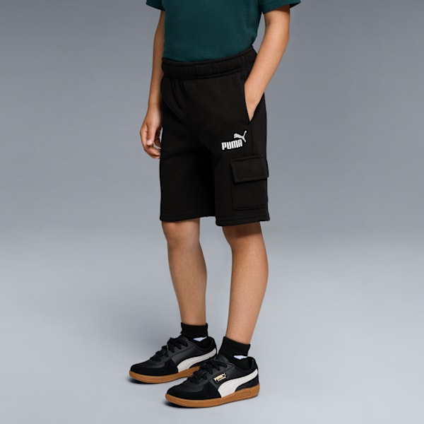 

Флисовые шорты-карго для больших детей Puma Basics, черный