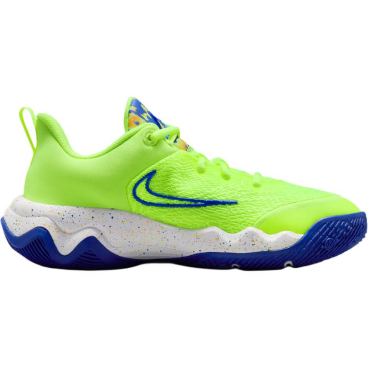 Nike Giannis Immortality 4 Fabric Low top детские баскетбольные кроссовки Neon Green Yellow Kids' — фото 3