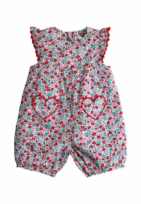 Комбинезон-Ромпер стандартного кроя с оборками на плечах Jojo Maman Bébé, Red Floral