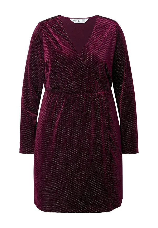 

Aline, glitzereffekt, wickeloptik, дневное платье lanarm Studio Untold, Dark Cherry Red