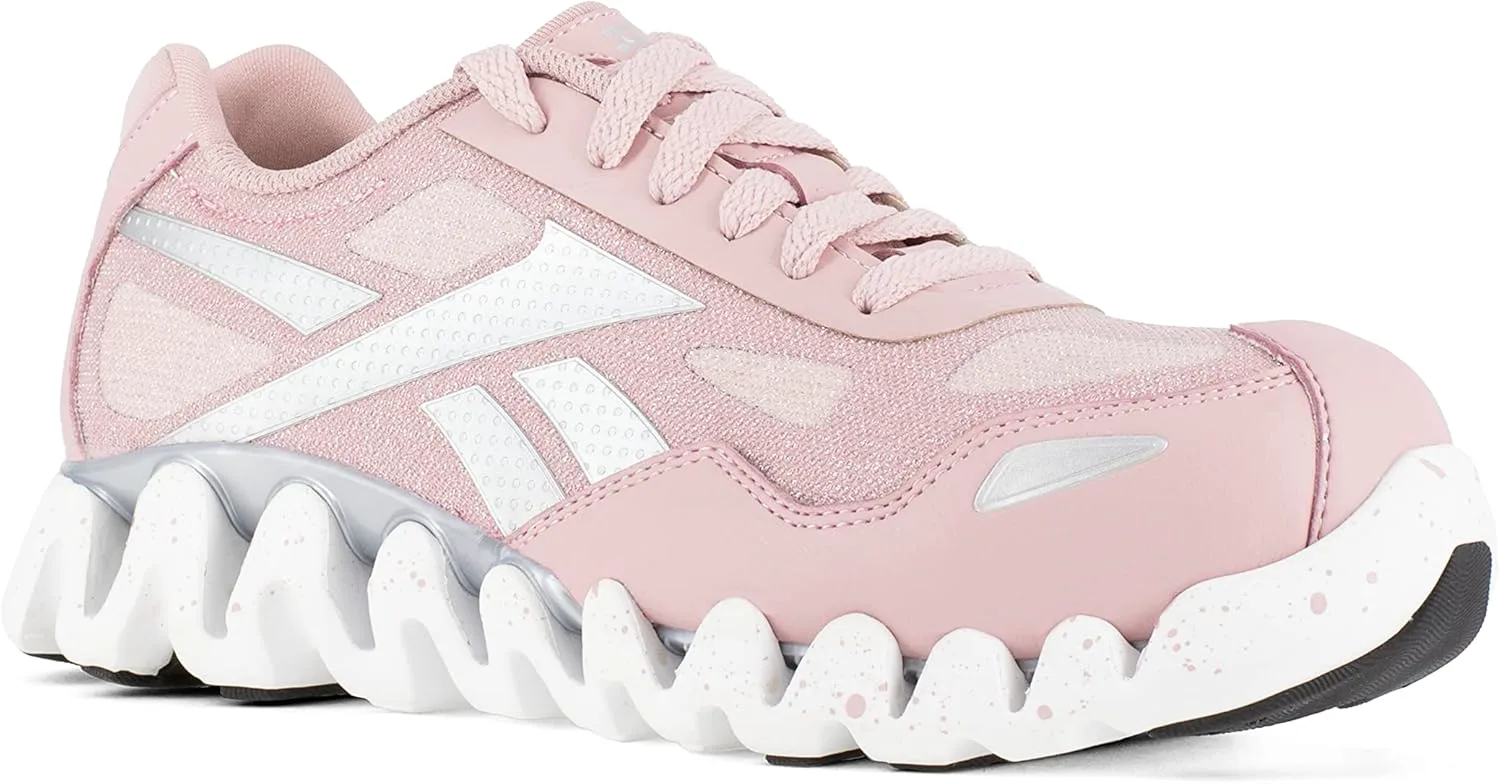 Мужские рабочие кроссовки Reebok Work Zig Pulse с защитным носком EH, розовый — фото 2