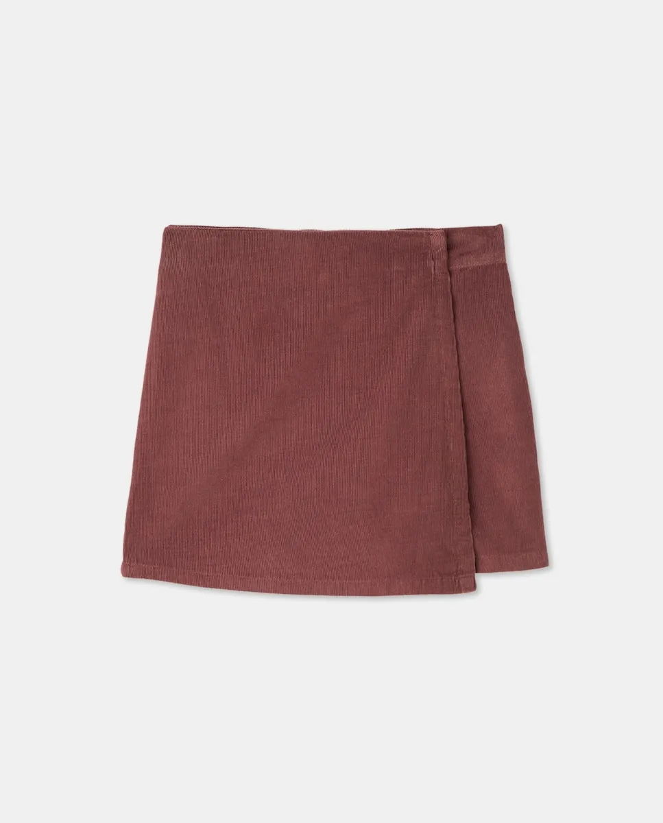 

Простая вельветовая юбка-шорты для девочки Kids El Corte Inglés, баклажановый