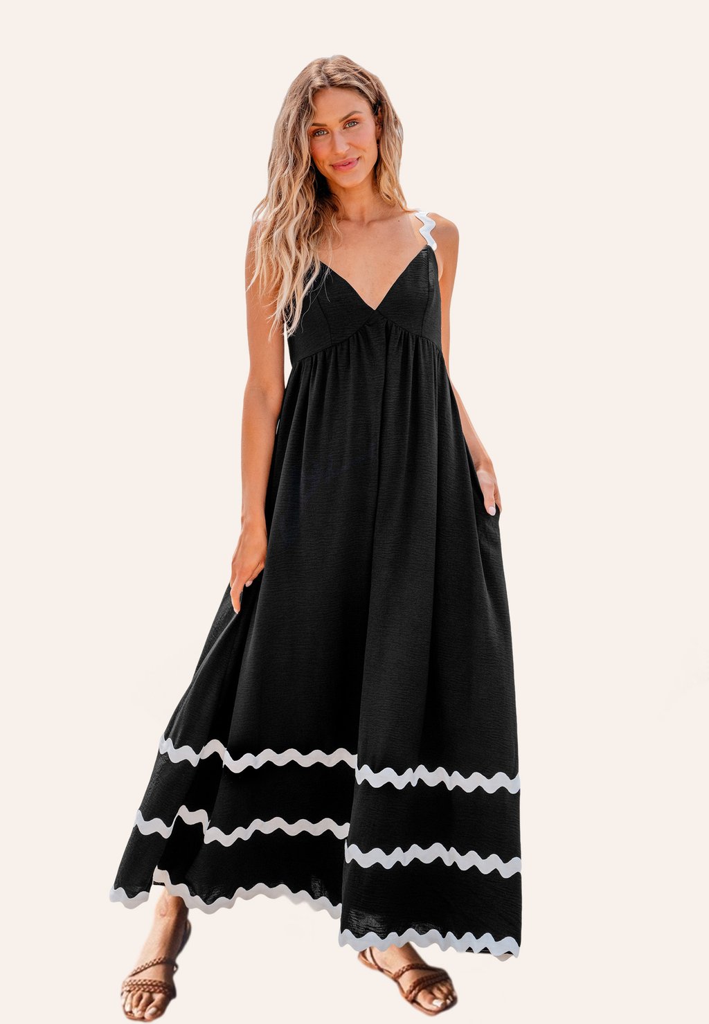 

Платье макси Cupshe, черный