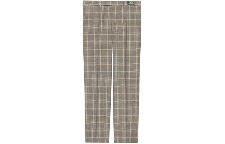 

GUCCI Брюки Logo Patch Prince Of Wales Tailored Trousers
