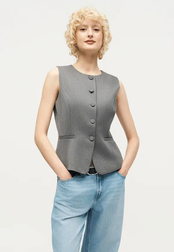 Джинсы свободные Gap, Loose clean removed baggy jeans, светло-индиго — фото 4