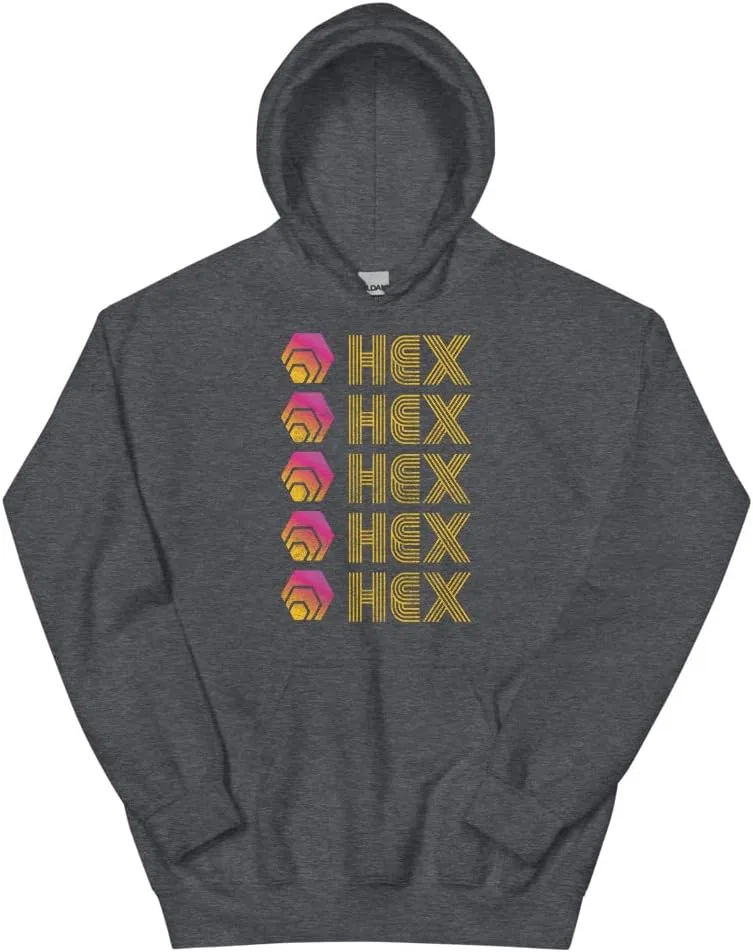 Толстовка с капюшоном Hex Crypto Unisex Generic, Dark Heather