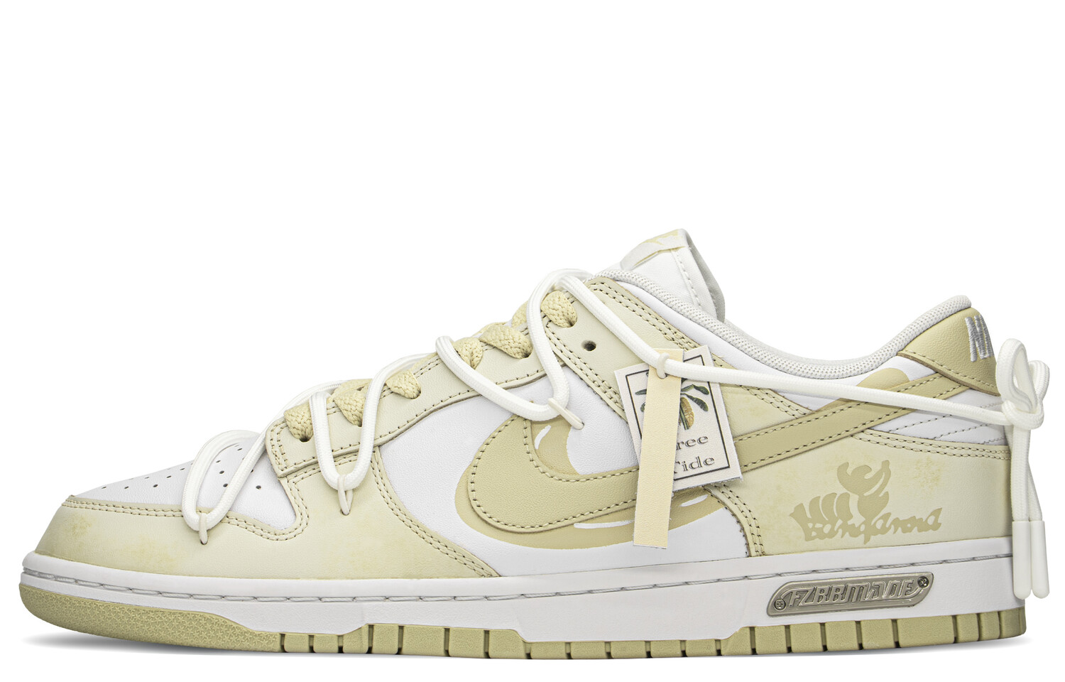 

Кроссовки Nike Dunk Skateboard Shoes Men Low-Top White Yellow