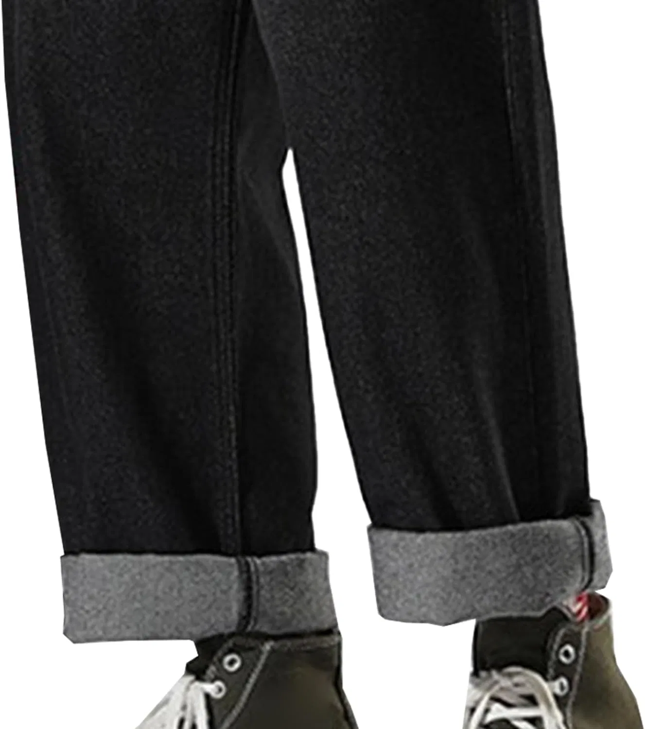 Джинсы широкие Men's Baggy Hip Hop, Black — фото 4