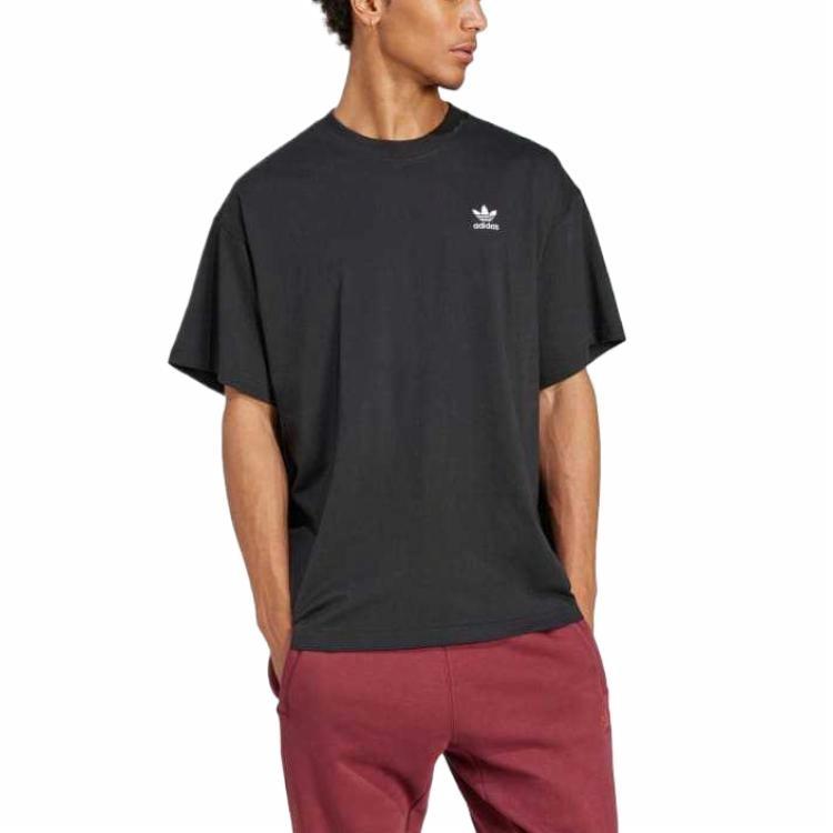 Adidas Camiseta Trifolio Essentials Oversized 'Black White' — фото 2