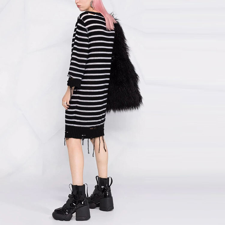 

Платье Mm6 Maison Margiela с длинными рукавами, черный