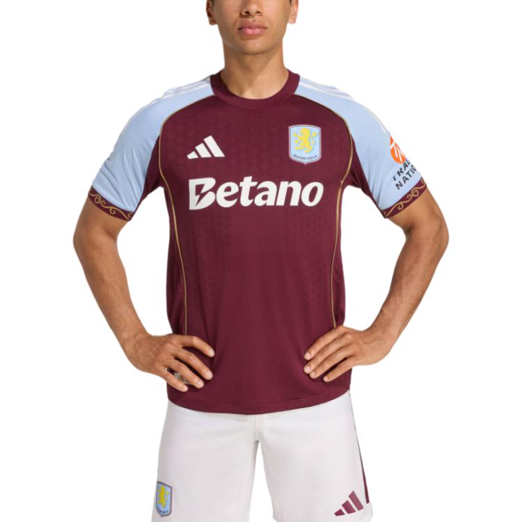 Футболка Aston Villa FC 25/26 Home Authentic Adidas, фиолетовый/синий — фото 3