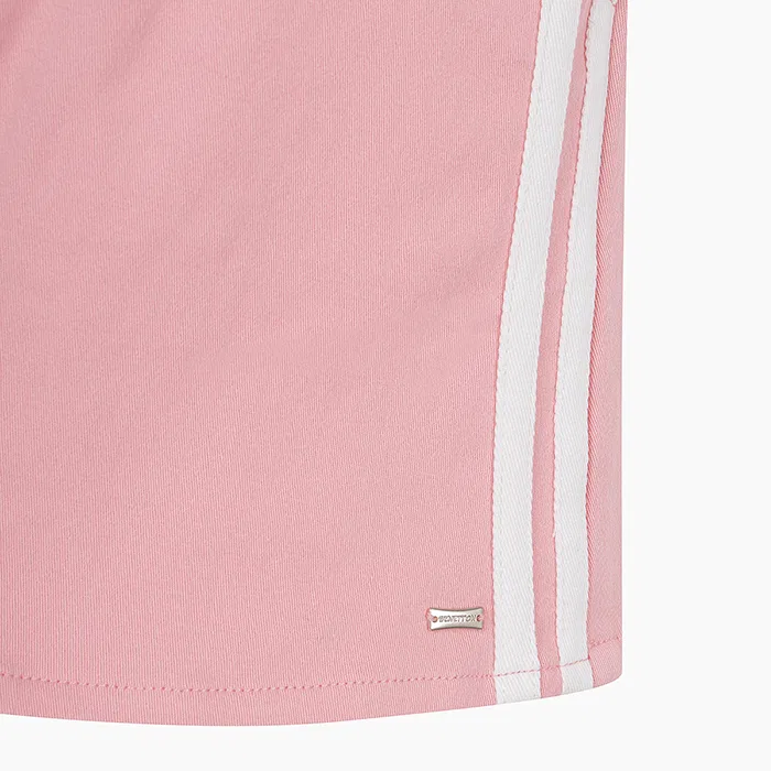 Детская розовая джинсовая юбка-шорты от Benetton Kids — фото 4