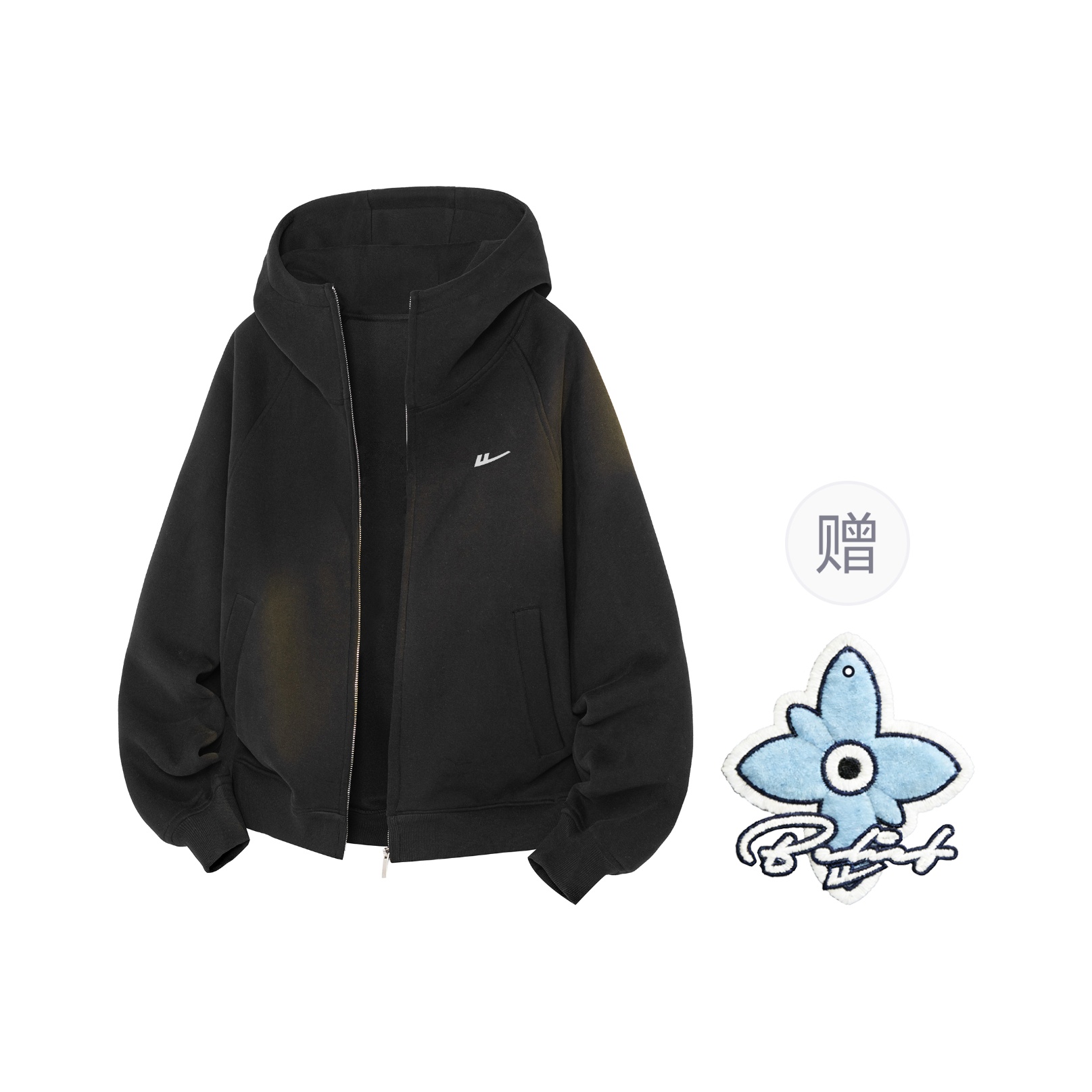 

Толстовка Women's Hooded Moderate Cardigan WARRIOR, черный[free badge+scented sachet charm]