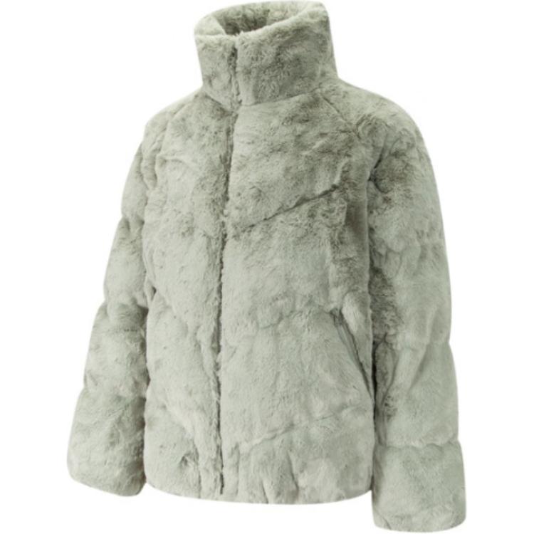 Nike Женская куртка пуховик светло-зеленого цвета, Light Green — фото 3