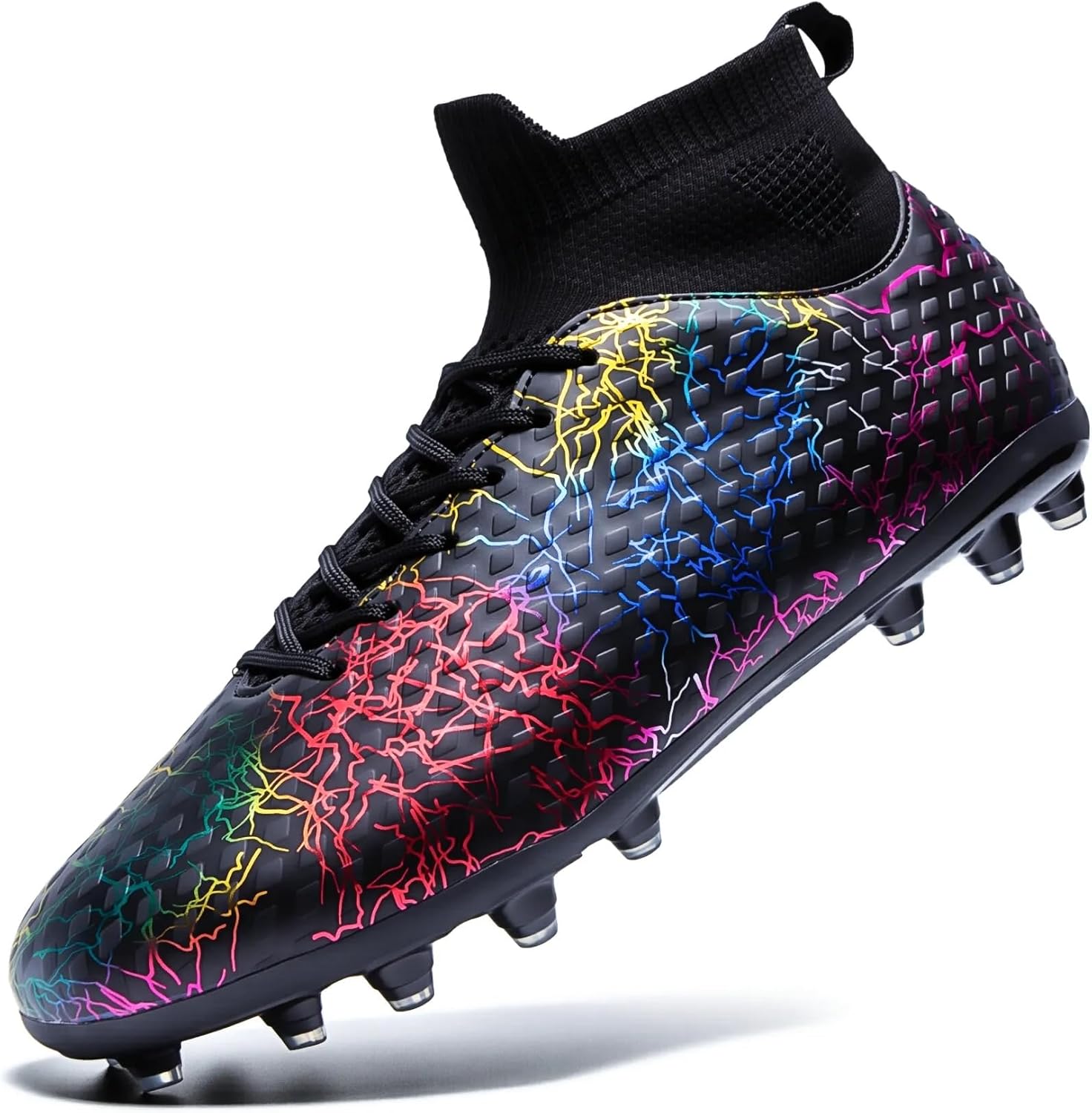 

Футбольные бутсы для взрослых унисекс, высокие тренировочные бутсы для молодежи Tergisisi, черный