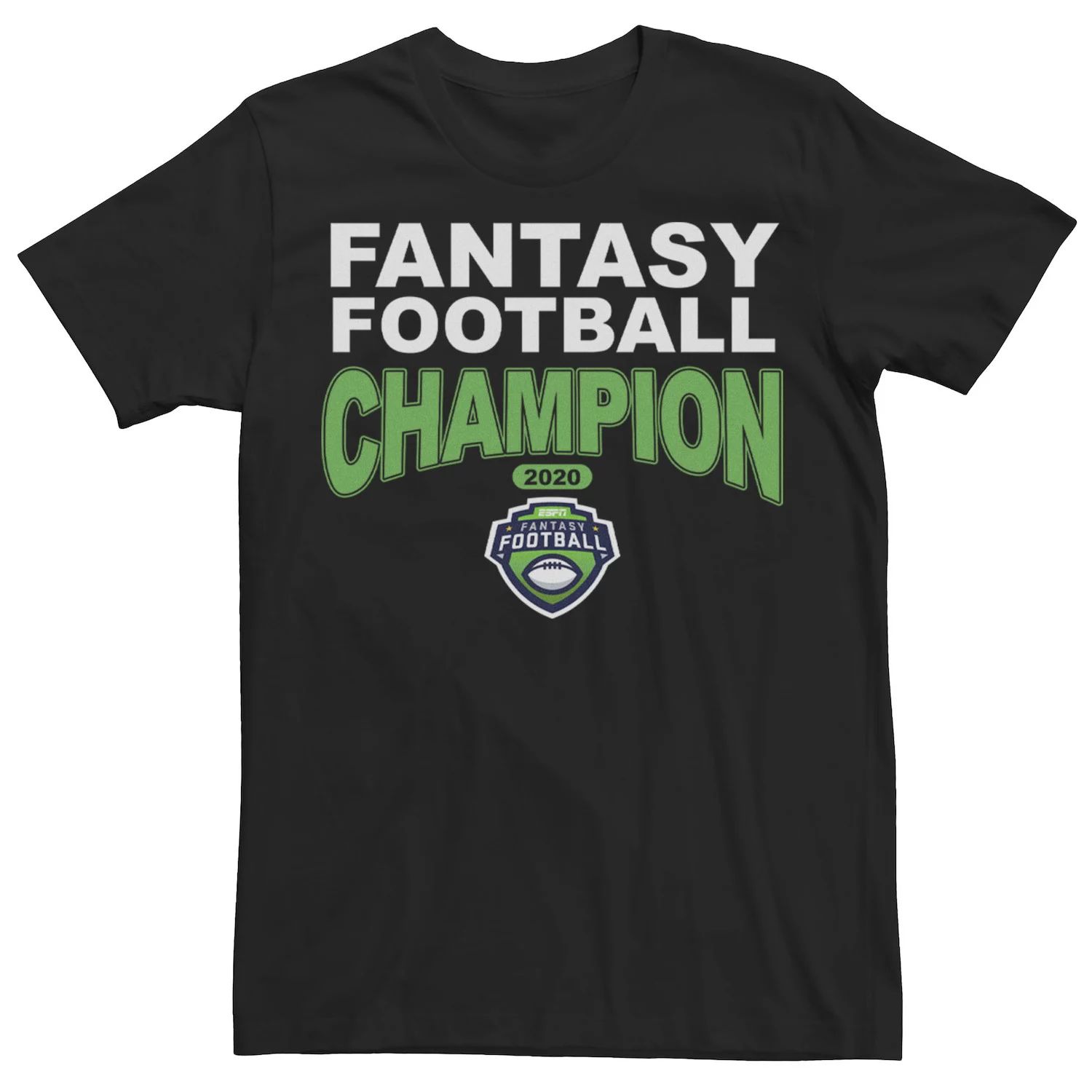 

Мужская зеленая футболка ESPN Fantasy Football Champion с текстовым логотипом Licensed Character, Зеленый, Мужская зеленая футболка ESPN Fantasy Football Champion с текстовым логотипом Licensed Character