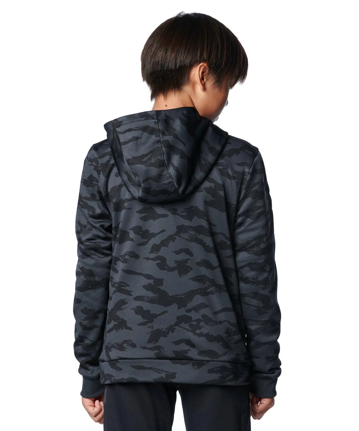 Толстовка Armour Fleece с принтом и большим логотипом, детская, чёрная — фото 2
