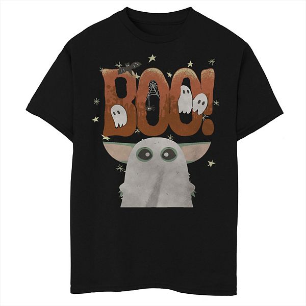 

Футболка с принтом Grogu Boo Ghost для мальчиков Star Wars The Mandalorian Licensed Character