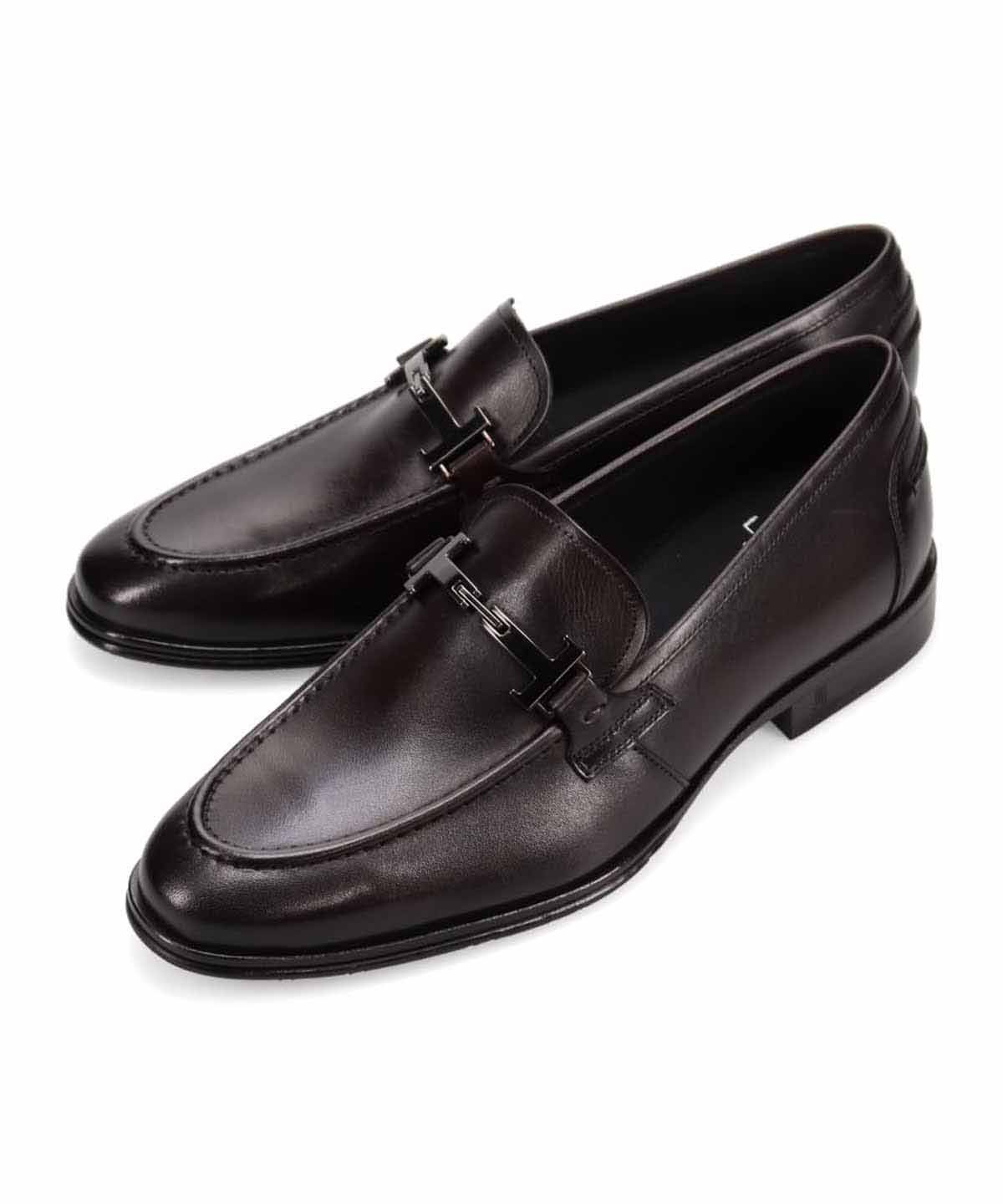Туфли-слипоны с металлическими вставками Lanvin Collection, Dark Brown