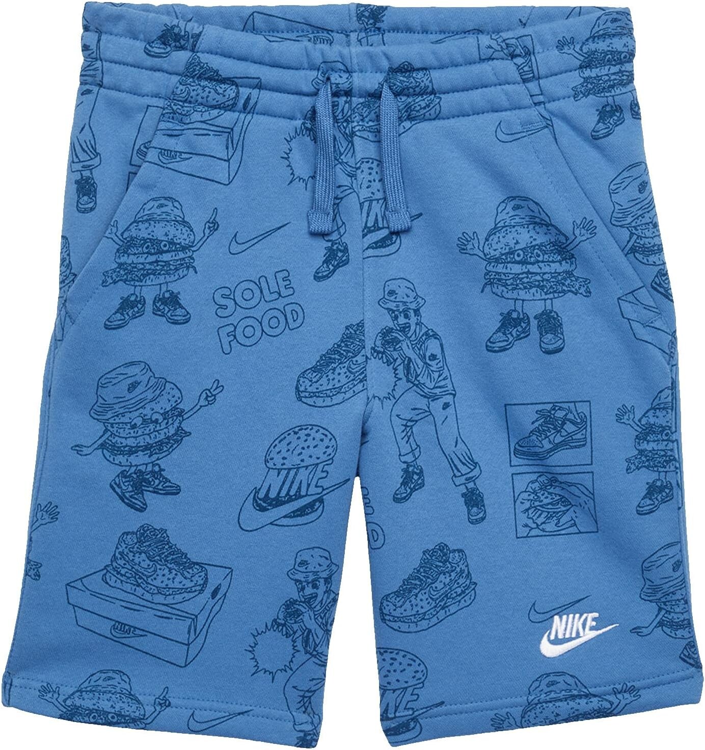 

Шорты Nike Kids NSW Club Sole Food Shorts, цвет Stone Blue/White