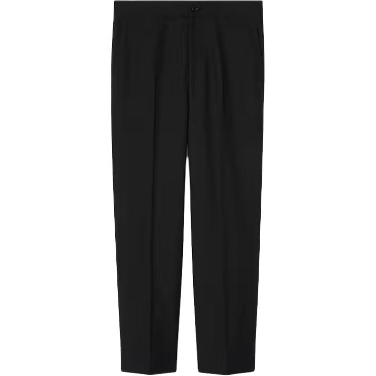 

Брюки из шерстяной ткани твил с логотипом GUCCI, черный