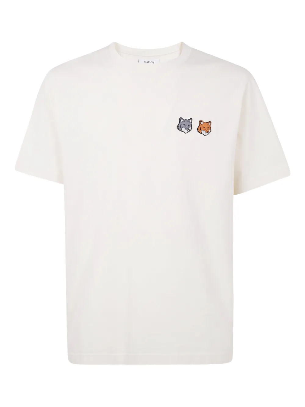 

Футболка с вышивкой Fox Head Maison Kitsuné, нейтральный