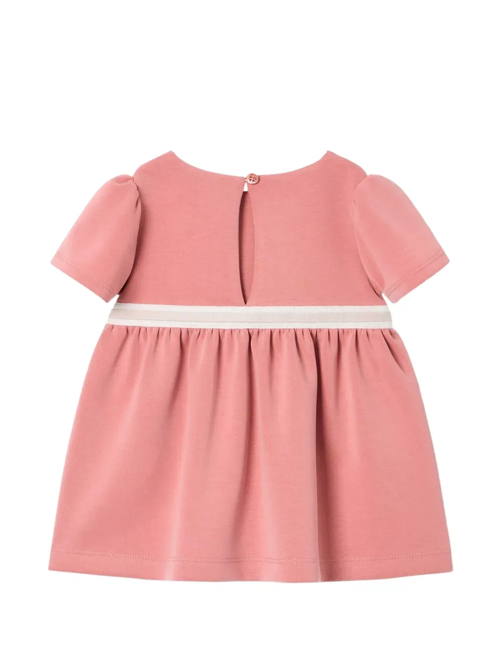 Платье с короткими рукавами и карманами Emporio Armani Kids, розовый — фото 2