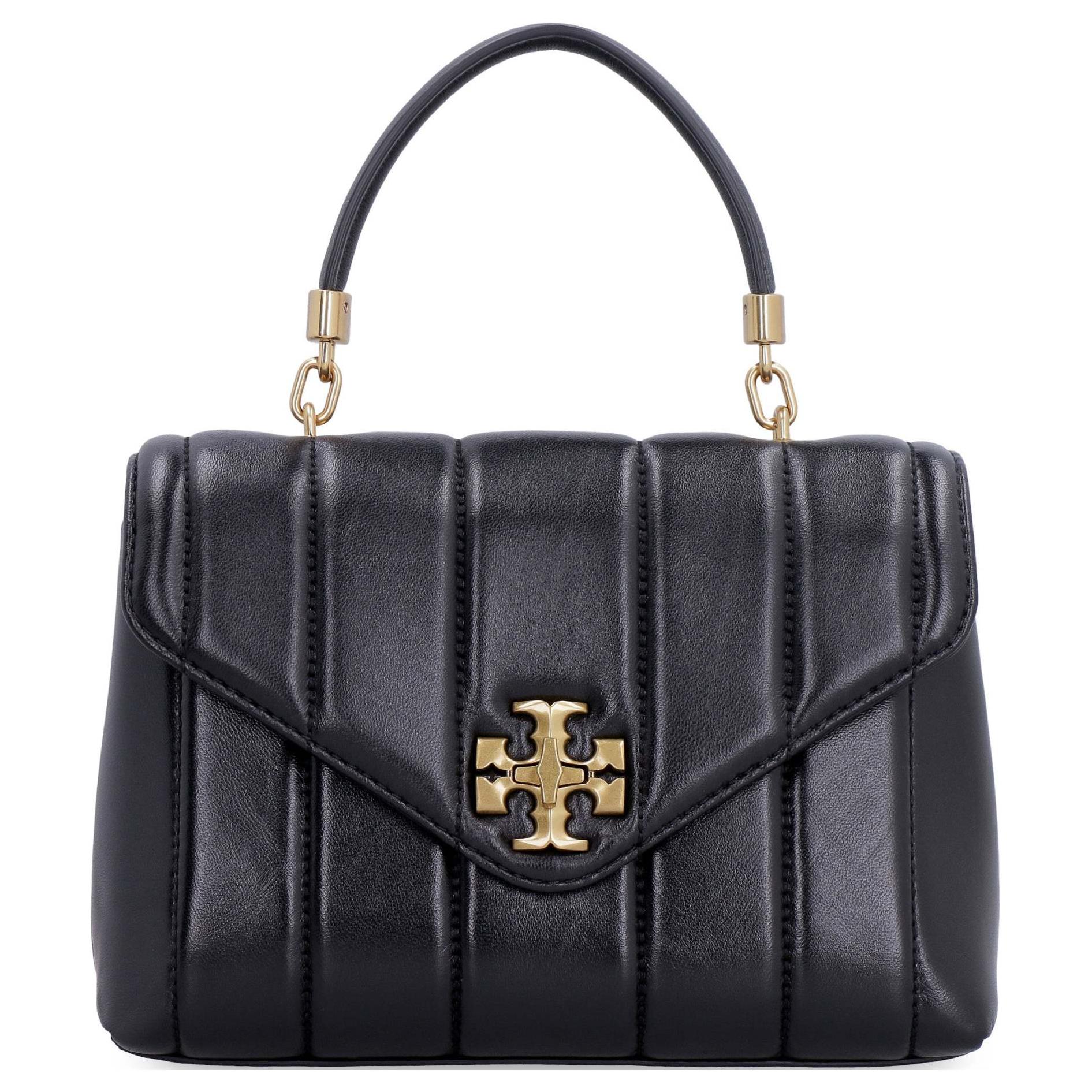 

Кожаная сумка через плечо Kira маленького размера женская черная TORY BURCH