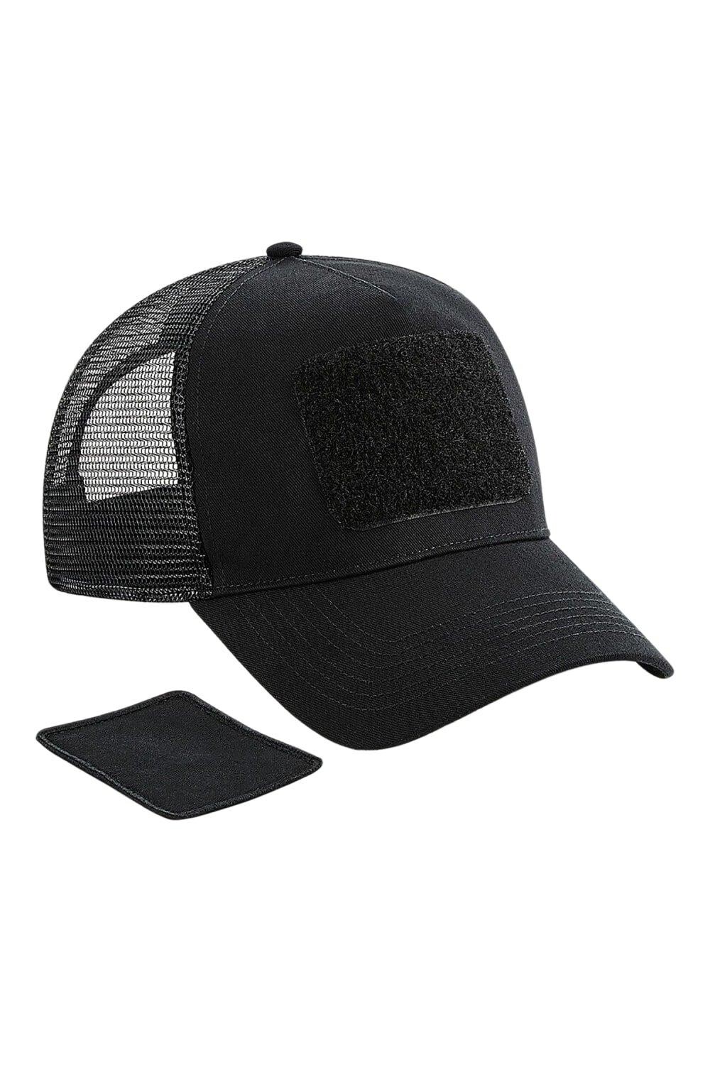 

Кепка Snapback Trucker с нашивкой Beechfield, черный