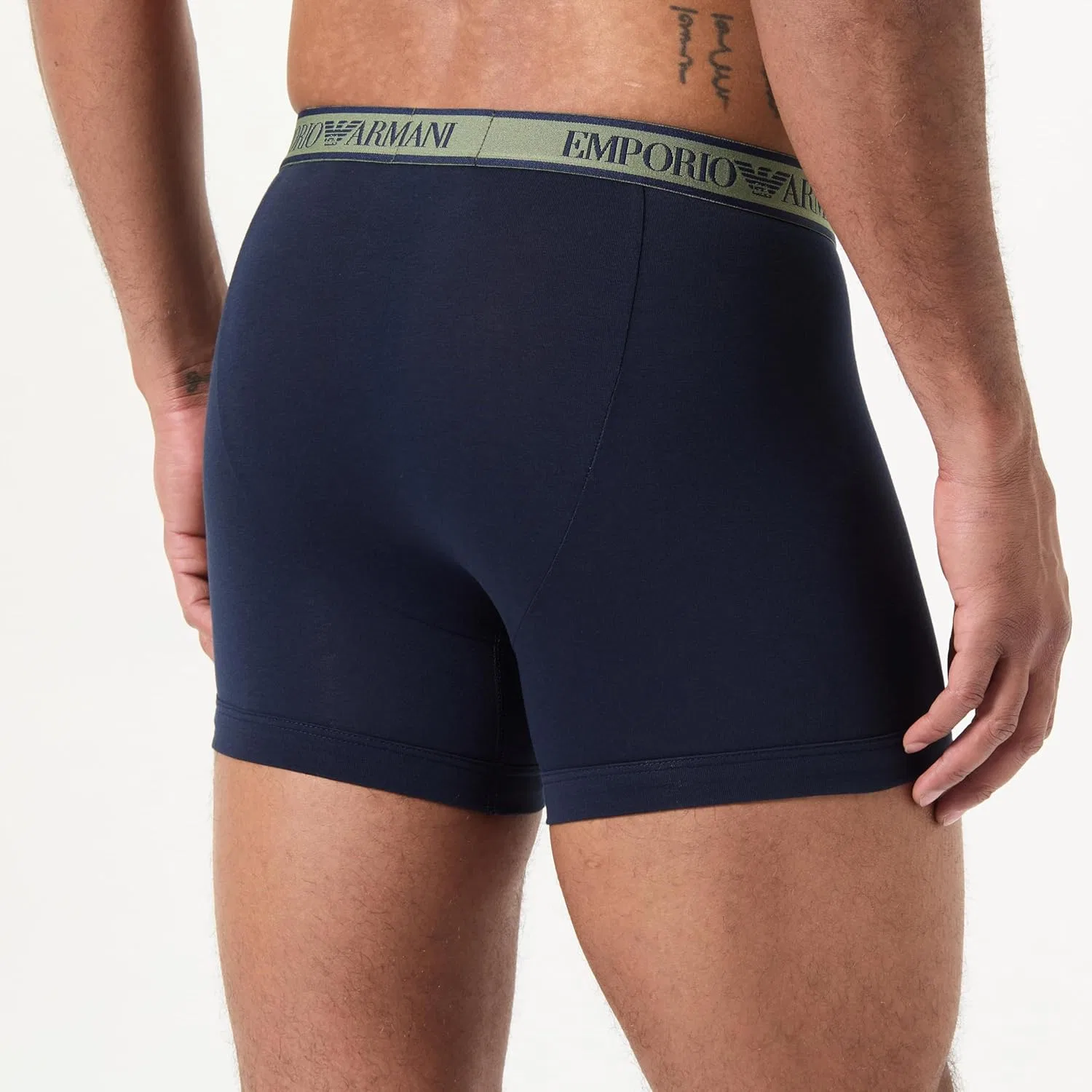Боксеры из хлопка Emporio Armani, Marine — фото 4