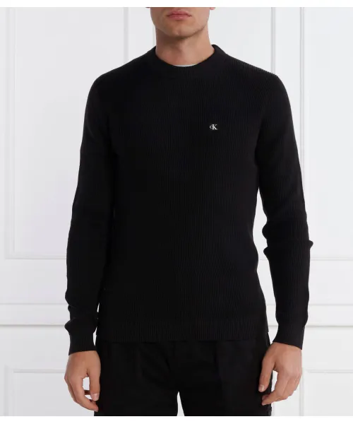 

Свитер Regular fit Calvin Klein Jeans, черный